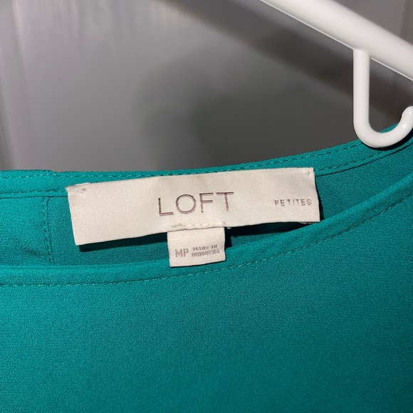LOFT Teal Blouse - Picture 1 of 6